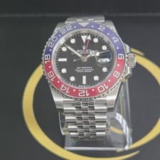 Rolex GMT-Master II 126710BLRO Silver Jubilee Bracelet with Red and Blue Bezel
