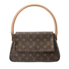 Used Louis Vuitton M51147 MI0023 Ladies Handbag Monogram Brown Monogram Canvas f