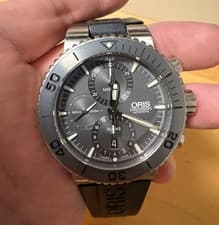 ORIS Aquis Titanium Chronograph 7655 Date Automatic Men's Watch from JP