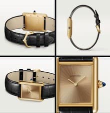 Brand New Yellow Gold Cartier Tank Louis WGTA0211 Sunray Dial