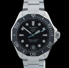 TAG Heuer Aquaracer WBP5110 Pro 300 Calibre 5 42mm Black Auto Men's Watch + B&P