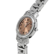 Hermes Constance Clipper RefNo=CL4.210 ( CL4.210) Pink Dial Stainless #W2966