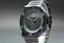 [EXC+++++] Seiko Giugiaro SCED015 7T12-0AL0 250 Limited Black Gray Qz Mens WATCH