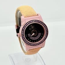 de GRISOGONO Watch Tondo by NightS03 Pink Sapphire Black Automatic Auth Working