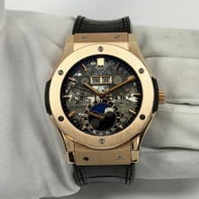 Hublot Classic Fusion Aerofusion Moonphase 517.OX.0180.LR 45MM Rose Gold Skeleto