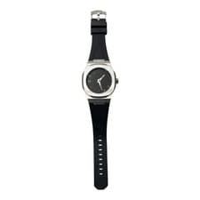 D1 MILANO Automatic Watch Silver Face Rubber Band From Japan