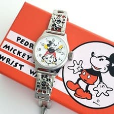 Vintage Mickey Mouse 1990s Quartz Watch Limited Edition Reproduction From Japan