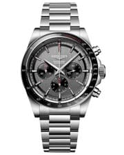 Longines Conquest Chrono Ski Edition 42mm Anthracite SS Mens Watch L3.836.4.52.9