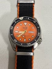 SEIKO 7548-700C 150m Diver Orange Dial Quartz 1981 JDM ULTRA RARE