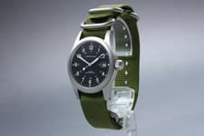 [N MINT] Hamilton Khaki Mechanical H694190 37mm Green Hand Winding Men's Watch