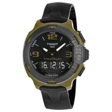 Tissot T-Race Touch 42mm Black Dial Silicone Strap Men's Watch T0814209705706