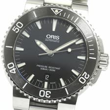 ORIS 7653 quis Date utomatic Men's Watch Stainless Steel Used