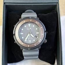 Seiko Prospex Watch, 43mm Case, Grey Dial, Box and Manuals