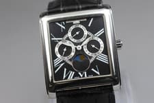 [NEAR MINT] FREDERIQUE CONSTANT FC265X3C24/6 Silver Moonphase Qz Men's Watch JPN