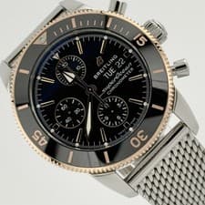 Breitling Superocean Heritage Chronograph 44mm U3313 Steel Gold Box Papers