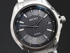 N MINT Seiko Dolce 7B24-0BG0 Solar Radio Wave Titanium Date 40mm Men Watch JAPAN