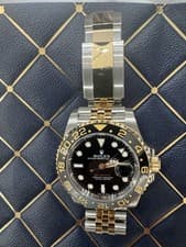 Rolex GMT-Master II 126713GRNR Gold and Silver Jubilee Bracelet with Black Bezel