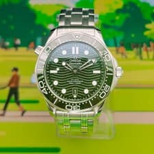 2025 OMEGA Seamaster Diver Green 42mm Steel 210.30.42.20.10.001  - Full Set