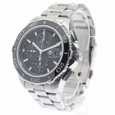 Tag Heuer Watch Stainless Steel CAK2110 Aquaracer Chronograph Date Automatic Men