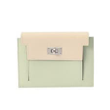 Used HERMES Unisex Coin Case Nata Verre Fizz Verre Comic Voe Epsom from JAPAN