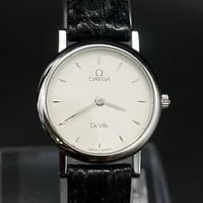 Omega De Ville Quartz Ladies Watch, Silver Dial, Battery Replaced, Used