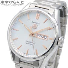 Used   TAG Heuer Carrera Men s Wristwatch Automatic SS Day Date with Gallery Whi