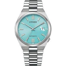 Citizen TSUYOSA Sky Blue Dial Stainless Steel Unisex Watch Model NJ0151-88M NIB