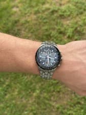 Rare Citizen Promaster Skyhawk Eco Drive Radio Controlled U600 Pre Owned Running