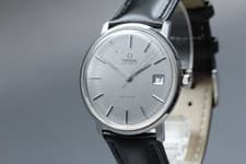 Vintage 1972 Omega De Ville Cal.1012 Automatic Date 36mm Silver Mens [Near Mint]