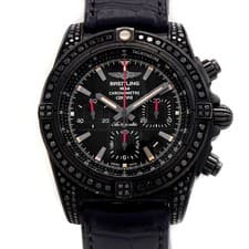BREITLING Chronomat 44 Blacksteel 100pcs MB0111AV/BE35 Chronograph Men Automatic