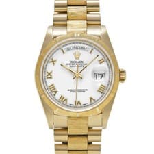 ROLEX Day-Date 18248 White Case Size 36 x 36 mm Men's Used Watch #31031