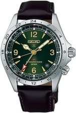 SEIKO SBEJ005 PROSPEX Alpinist Mechanical GMT Leather Strap F/S w/Tracking# NEW