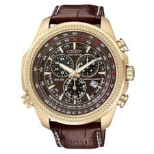 Citizen BL5403-03X Men's Eco-Drive Rose Gold Brown Dial Perpetual Calendar Watch
