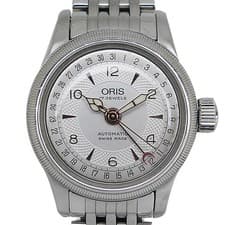 Oris 584 7550 4061 M Big Crown Pointer Date Ladies Used Wrist Watch