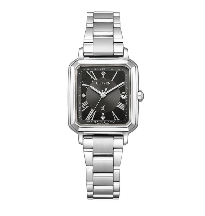 Citizen xC ES9500-69E Eco-Drive Radio Watch Titanium Sapphire Square Women's New