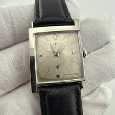 1966 Hamilton Blade Asymmetrical 10K White Gold Filled Case Lord Lancaster Watch