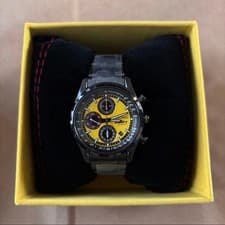 Seiko Swift Sports Collab Chronograph Watch Unopened Men’s Yellow