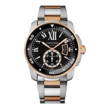 Cartier Calibre de Diver Pink Gold 42mm Luxury Watch Official