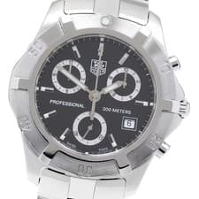 TAG HEUER CN111F Exclusive Chronograph Quartz Men's Watch From Japan G0419