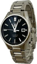 Tag Heuer Carrera Caliber 5 WAR211A-1.BA0782 Black Mens Watch Excellent A6301