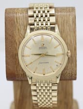 Vintage 1960's Omega Seamaster 14k Gold Filled 34mm Watch Caliber 570 L6298