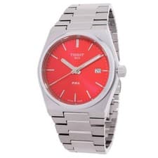 Tissot T1372101142100 PRX Red Dial 35 mm Women's Watch New