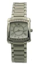 Bulova Diamonds 96R56 Women's Mother of Pearl Square Stainless Steel Dress Watch