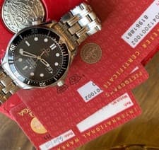 Omega Seamaster bond watch  Black Wave Dial Coaxial Watch 212.30.41.20.01.002