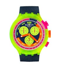 SWATCH NEON GRAND PRIX BIG CHRONOGRAPH NEW