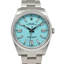 ROLEX Oyster Perpetual 41 124300 Blue Automatic Men's Used Watch #42721