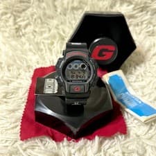 HONDA G-SHOCK Casio Mugen DW-8400 Black Wristwatch Excellent Condition