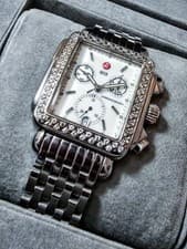 Michele Deco Real Diamond MW06A00 Swiss Made Women's Chrono Watch