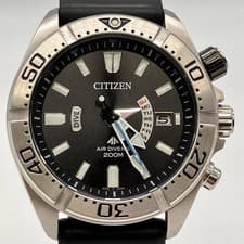CITIZEN PROMASTER H112-T026524 Radio-Controlled Solar Analog Watch Black Used