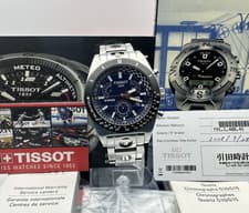 Tissot Watch PRS 516 Blue Dial Chronograph J565/665 Sapphire Crystal Swiss Made